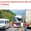 베트남서 한국인 관광객 탄 버스, 트럭과 충돌해 11명 부상
