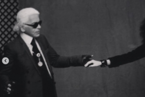 송혜교, 칼 라거펠트 별세에 고인과의 사진 올리며 추모 “R.I.P.”