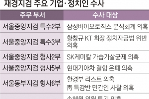삼바·KT·현대차·SK케미칼… 적폐청산 너머 재계 겨눈 檢