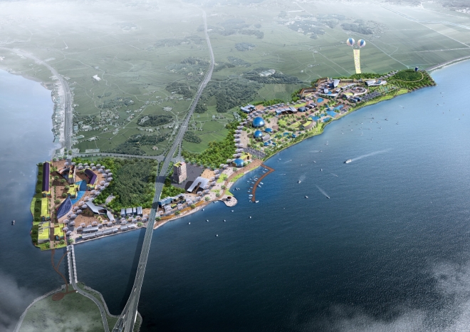 평택호 관광단지 조감도