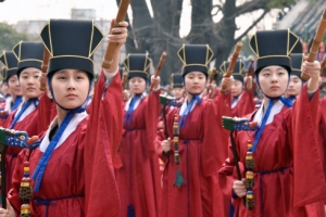 춘기석전대제 팔일무