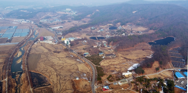 반도체 클러스터가 조성되는 용인시 원삼면