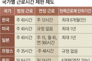 1년 단위 탄력근로제 도입땐, 일자리 감소분 40만개→11만개로 완화