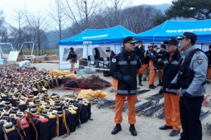 아산 설화산 산불 재발…인력 500명·헬기 3대 투입