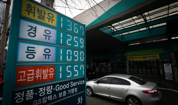휘발유 가격 6주 연속 상승…서울은 15.6원 오른 1천484.2원