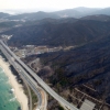[서울포토] 산불로 검게 변한 산