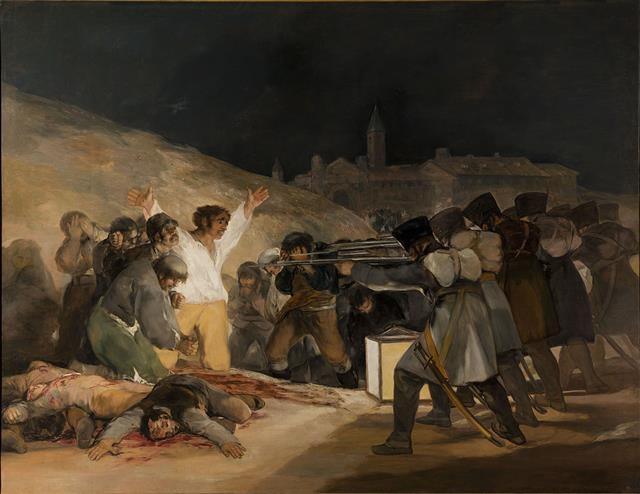 프란시스코 고야, ‘1808년 5월 3일’, 1814년 (260×340㎝, 프라도미술관, 스페인 마드리드)