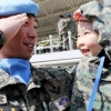 “충성! 아빠 파병 잘 다녀오세요”