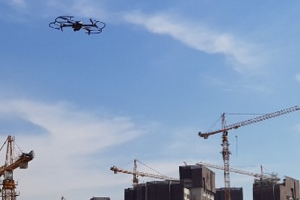 도심 곳곳이 공사장인 과천, 드론 활용 환경 위해 요인 차단.