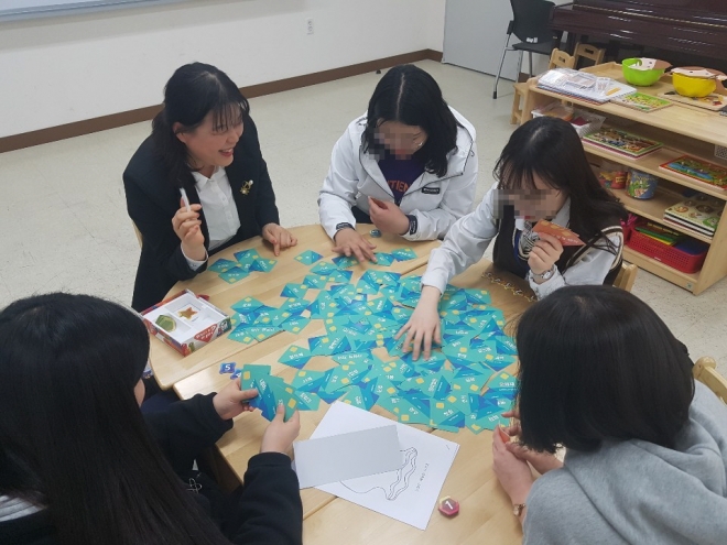 ‘경기꿈의대학’에 참여한 학생모습