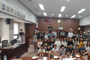 개풍 마주한 김포 시암리서 학생 300명 평화 외친다