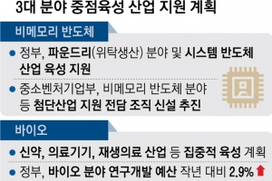 정부, 비메모리·바이오·미래차 3대 중점산업 키운다