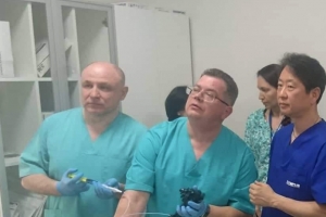 유창범 순천향대 부천병원 교수, 우크라이나 의사에게 ‘소화기 치료 내시경술’ 전수
