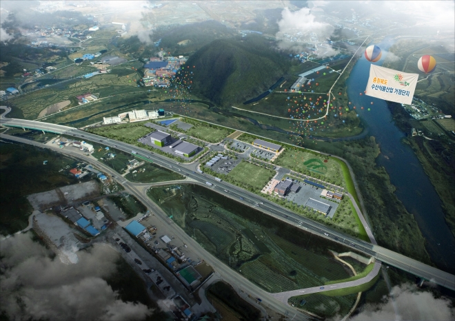 충북도 수산식품산업거점단지 조감도