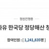 ‘한국당 해산’ 청원 120만 돌파 최고기록…‘베트남 접속 의혹’ 반박