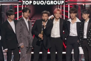 방탄소년단, 빌보드뮤직어워즈 2관왕… 韓가수 최초 본상 수상