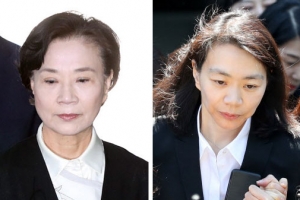 “엄마가 미안해, 우리 아가” 함께 법정 선 한진家 모녀