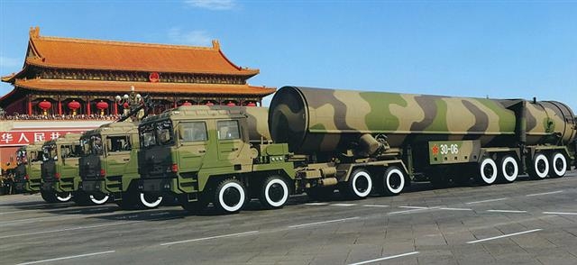 중국의 대륙간탄도미사일(ICBM) ‘둥펑31’  서울신문 DB