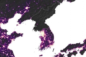 “야간 불빛으로 보면 北은 10대 빈곤국”