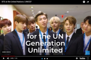 [포토] 유엔 홈페이지 장식한 ‘BTS 인터뷰’ 영상