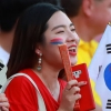 [포토] ‘대~한민국!’ 열띤 응원 펼치는 축구팬