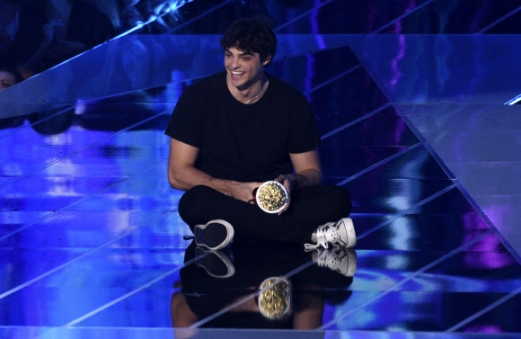 Noah Centineo accepts the award for best breakthrough performance for “To All the Boys I‘ve Loved Before” at the MTV Movie and TV Awards on Saturday, June 15, 2019, at the Barker Hangar in Santa Monica, Calif. (Photo by Chris Pizzello/Invision/AP)