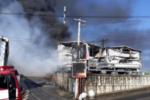 일산 박스공장 화재…인명피해 없어