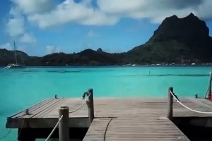 타히티 보라보라섬, 박수 부르는 절경 “3mm씩 가라앉아”