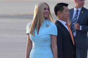 트럼프 장녀 이방카, 아버지 동행해 1년 반 만에 한국 찾아