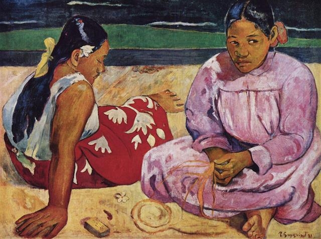 폴 고갱, ‘타히티의 여인들’, 1891년 (69×91㎝, 오르세미술관, 프랑스 파리)