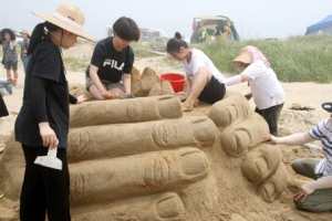 한여름 해수욕장의 상징