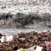 광안리 해수욕장 맞아?…태풍 다나스가 만든 거대한 쓰레기장