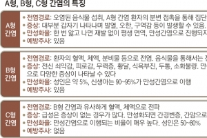 간염 ABC… 감기 같은 A형·출산 중 수직 감염 B형·예방주사 없는 C형