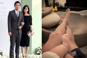 연정훈 둘째아들 근황 공개, 귀여운 발 포착 ‘벌써 아들바보’