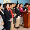 [포토] 이해찬·조국 ‘여성비하발언’ 규탄하는 한국당 여성의원들