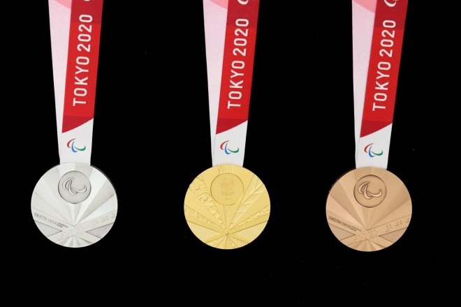 2020년 도쿄하계패럴림픽(장애인올림픽) 공식 메달.  도쿄패럴림픽 조직위원회 홈페이지 캡처