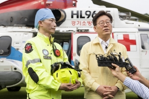 경기도형 닥터헬기 1호 이륙… 24시간 항공의료시대