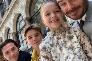 “가정적인 남편” 데이비드 베컴, 아이들과 아내 패션쇼 관람 [헐!리우드]