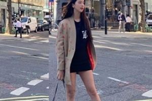 블랙핑크 지수, 영국에서도 돋보이는 각선미 ‘청순 미모’ [EN스타]