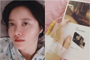 구혜선, 15일 만에 전한 근황 ‘손등에 꽂힌 주삿바늘’
