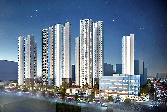 서울 강남구 삼성동의 상아아파트2차 주택재건축을 통해 공급하는 ‘래미안 라클래시’ 조감도.
