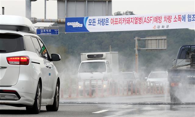 돼지열병 차량 소독