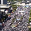 [서울포토] ‘조국 퇴진’ 보수단체 광화문 집회