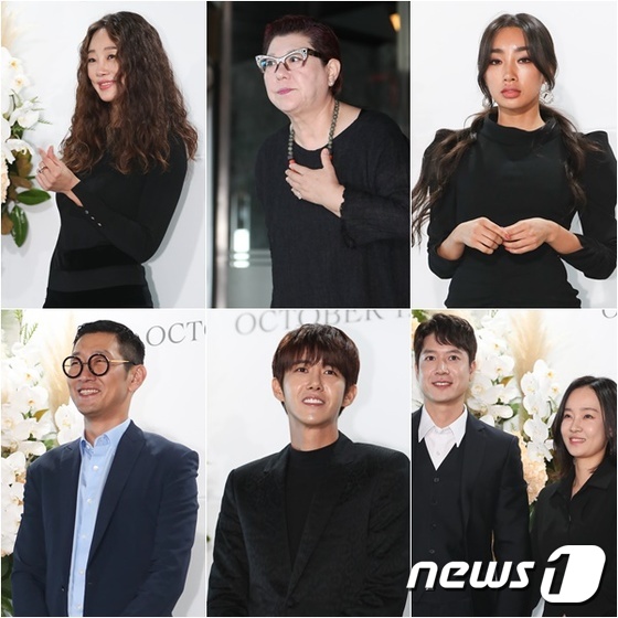 강남 이상화 결혼식에 참석한 최여진, 양희은, 문가비, 김창렬, 황광희, 조현재 박민지 부부