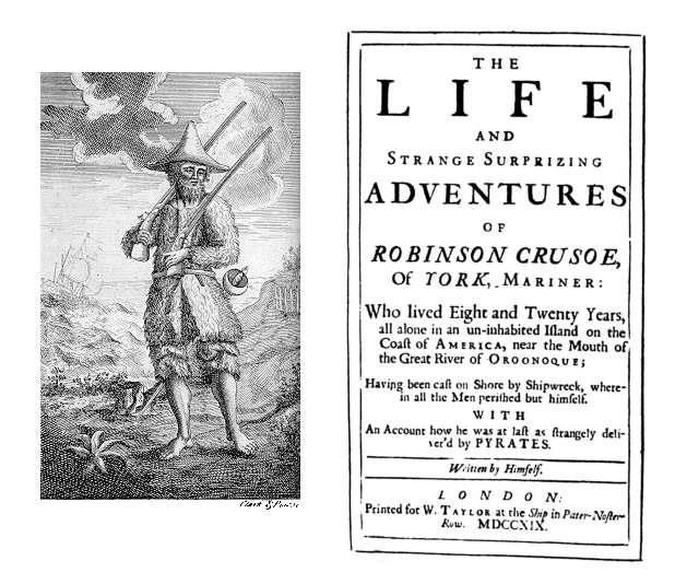 1715년 4월 25일에 출간된 ‘로빈슨 크루소’ 초판본 표지. 소명출판 제공
