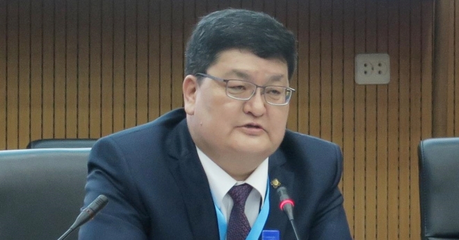 오드바야르 도르지(Odbayar Dorj) 몽골 헌법재판소장. 연합뉴스
