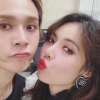 현아♥던, 동반 쇼케이스 “깨 쏟아지는 대기실 셀카”[EN스타]