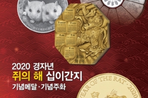 조폐공사, 2020 경자년 맞아 기념메달·주화 공개