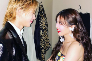 현아♥던, 눈만 마주쳐도 달달한 커플 ‘훈훈 비주얼’ [EN스타]