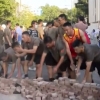 홍콩 거리 ‘청소’ 중국 쉐펑특전여단에 쏠리는 눈